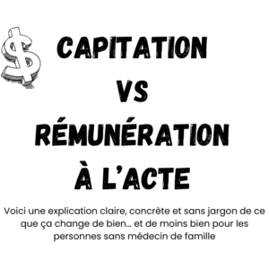 Capitation vs rémunération à l’acte : impact sur les patients sans médecin au Québec