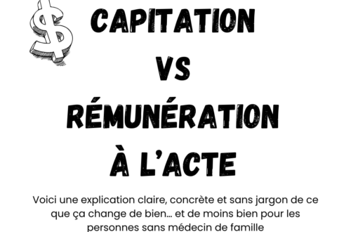 Capitation vs rémunération à l’acte : impact sur les patients sans médecin au Québec