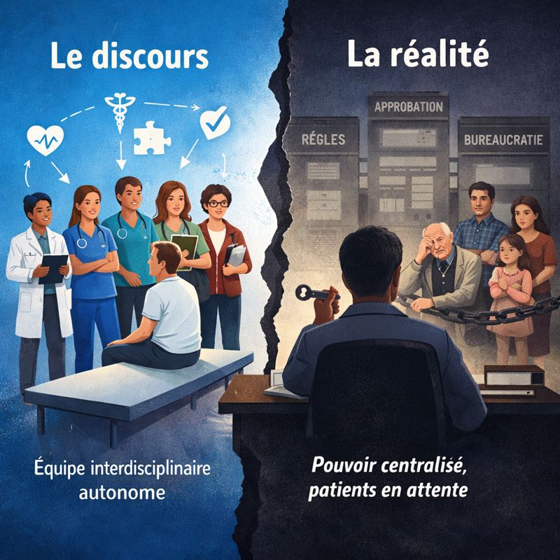 Le discours vs la réalité du système de santé du Québec