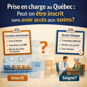 Prise en charge au Québec : être inscrit signifie-t-il vraiment avoir accès aux soins ?